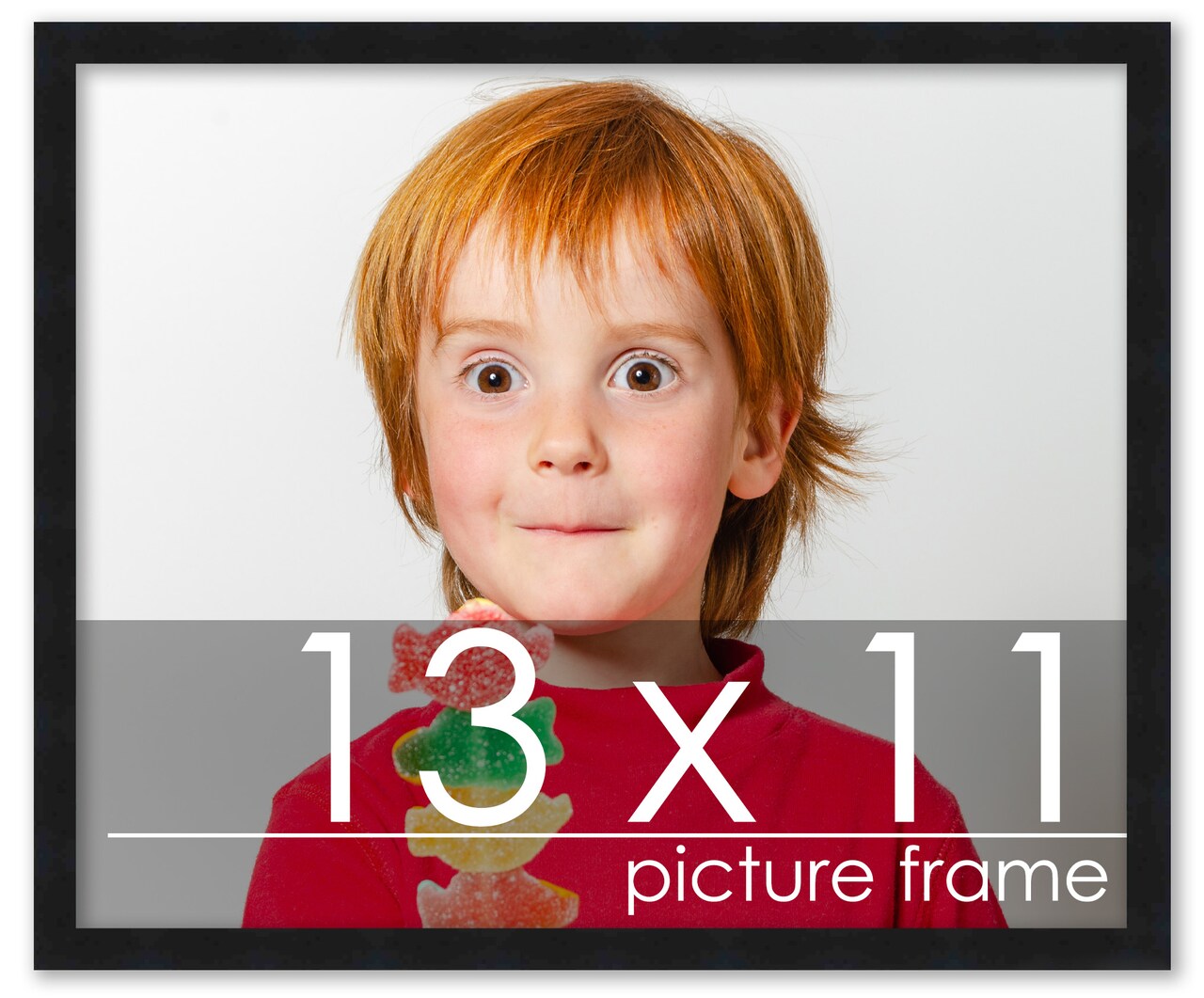 13x11 Solid Wood Picture Frame with UV-Resistant Acrylic & Acid-Free Backing, Available in 6 Finishes: Matte Black, Matte White, Metallic Bronze, Silver, Natural Wood Grain & Mahogany